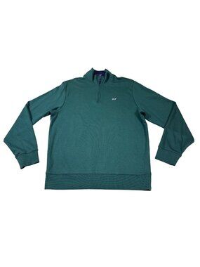 Vineyard Vines Mens Green Pima Cotton Performance Pullover Size Small (NN617)